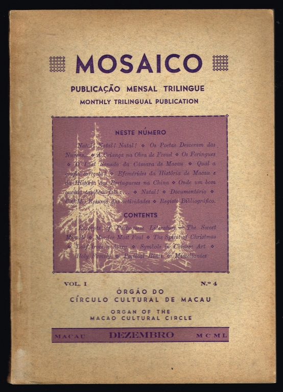 MOSAICO publica��o mensal trilingue Vol.I N�4 - MACAU